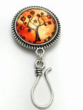 MAGNETIC Sunrise Tree of Life  Portuguese Knitting Pin