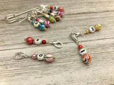 Numbered Stitch Markers on a Kilt Pin Holder | Snag Free Set of 10