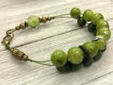 Avocado Green Abacus Counting Bracelet | Row Counter