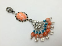 Orange Swirl Knitting Bag Lanyard & Stitch Markers , Stitch Markers - Jill's Beaded Knit Bits, Jill's Beaded Knit Bits
 - 9