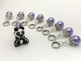 Panda Bear Stitch Marker Set for Knitters- Zoo Animal