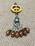 Maize Peace Sign Stitch Marker Set , Stitch Markers - Jill's Beaded Knit Bits, Jill's Beaded Knit Bits
 - 7