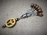 Maize Peace Sign Stitch Marker Set , Stitch Markers - Jill's Beaded Knit Bits, Jill's Beaded Knit Bits
 - 2