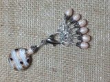 Peaches & Cream Stitch Marker Set , Stitch Markers - Jill's Beaded Knit Bits, Jill's Beaded Knit Bits
 - 1