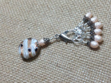 Peaches & Cream Stitch Marker Set , Stitch Markers - Jill's Beaded Knit Bits, Jill's Beaded Knit Bits
 - 5