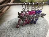 Pearl Dragonfly Stitch Markers , Stitch Markers - Jill's Beaded Knit Bits, Jill's Beaded Knit Bits
 - 4