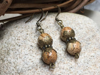 Picture Jasper Stone Earrings , jewelry - Jill's Beaded Knit Bits, Jill's Beaded Knit Bits
 - 3