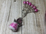 Pink Angel Stitch Marker Set , Stitch Markers - Jill's Beaded Knit Bits, Jill's Beaded Knit Bits
 - 6