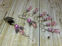 Pink Angels Portuguese Knit Pin & Stitch Marker Gift Set , Portugese Knitting Pin - Jill's Beaded Knit Bits, Jill's Beaded Knit Bits
 - 2