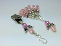 Pink Angels Portuguese Knit Pin & Stitch Marker Gift Set , Portugese Knitting Pin - Jill's Beaded Knit Bits, Jill's Beaded Knit Bits
 - 1