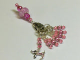 Pink Jeweled Dog Stitch Marker Set And Holder , Stitch Markers - Jill's Beaded Knit Bits, Jill's Beaded Knit Bits
 - 6