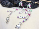 Chain Style Row Counter- Pink Hearts , Stitch Markers - Jill's Beaded Knit Bits, Jill's Beaded Knit Bits
 - 2