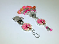 Pink Tree Portuguese Knitting Pin & Stitch Marker Gift Set , Portugese Knitting Pin - Jill's Beaded Knit Bits, Jill's Beaded Knit Bits
 - 7