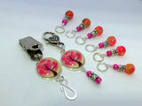 Pink Tree Portuguese Knitting Pin & Stitch Marker Gift Set , Portugese Knitting Pin - Jill's Beaded Knit Bits, Jill's Beaded Knit Bits
 - 10