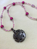 Pink Beaded Yarn Cutter Necklace , Jewelry - Jill's Beaded Knit Bits, Jill's Beaded Knit Bits
 - 5
