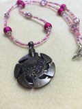 Pink Beaded Yarn Cutter Necklace , Jewelry - Jill's Beaded Knit Bits, Jill's Beaded Knit Bits
 - 6