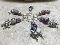 Poodle Stitch Markers- Snag Free Set of 6 , Stitch Markers - Jill's Beaded Knit Bits, Jill's Beaded Knit Bits
 - 6