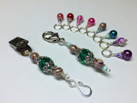 Portuguese Knitting Pin and Stitch Marker Gift Set- Mixed Colors , Portugese Knitting Pin - Jill's Beaded Knit Bits, Jill's Beaded Knit Bits
 - 1