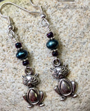 Pudgy Belly Cat Beaded Dangle Earrings , Jewelry - Jill's Beaded Knit Bits, Jill's Beaded Knit Bits
 - 2