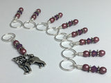 Pug Snag Free Stitch Marker Set , Stitch Markers - Jill's Beaded Knit Bits, Jill's Beaded Knit Bits
 - 5