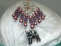 Pug Snag Free Stitch Marker Set , Stitch Markers - Jill's Beaded Knit Bits, Jill's Beaded Knit Bits
 - 4