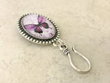 MAGNETIC Purple Butterfly Portuguese Knitting Pin