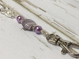 KnittingBag Stitch Marker Lanyard- PurpleStripes , Stitch Markers - Jill's Beaded Knit Bits, Jill's Beaded Knit Bits
 - 9