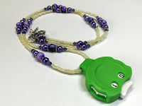 Purple Beaded Row Counting Necklace for Knitting or Crochet , jewelry - Jill's Beaded Knit Bits, Jill's Beaded Knit Bits
 - 8