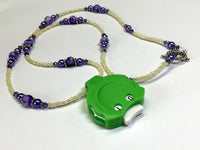 Purple Beaded Row Counting Necklace for Knitting or Crochet , jewelry - Jill's Beaded Knit Bits, Jill's Beaded Knit Bits
 - 4
