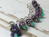Purple-Frog-Knitting-Stitch-Marker-Set , Stitch Markers - Jill's Beaded Knit Bits, Jill's Beaded Knit Bits
 - 2