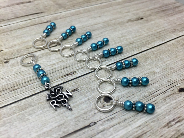 RN Charm Stitch Marker Set for Knitting – Jill's Beaded Knit Bits