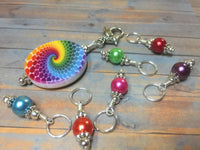 Rainbow Stitch Marker Holder & Snag Free Markers , Stitch Markers - Jill's Beaded Knit Bits, Jill's Beaded Knit Bits
 - 4