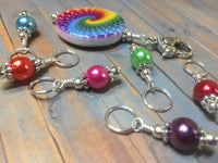 Rainbow Stitch Marker Holder & Snag Free Markers , Stitch Markers - Jill's Beaded Knit Bits, Jill's Beaded Knit Bits
 - 5