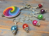 Rainbow Stitch Marker Holder & Snag Free Markers , Stitch Markers - Jill's Beaded Knit Bits, Jill's Beaded Knit Bits
 - 3