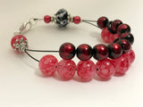 Really Red Abacus Counting Bracelet- Gift for Knitters- Row Counter