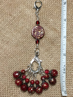 Speckled Knitting Bag Lanyard for Stitch Markers , Stitch Markers - Jill's Beaded Knit Bits, Jill's Beaded Knit Bits
 - 3