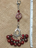 Speckled Knitting Bag Lanyard for Stitch Markers , Stitch Markers - Jill's Beaded Knit Bits, Jill's Beaded Knit Bits
 - 3