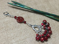 Speckled Knitting Bag Lanyard for Stitch Markers , Stitch Markers - Jill's Beaded Knit Bits, Jill's Beaded Knit Bits
 - 2