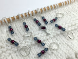 Red Wine Glass Stitch Marker Set , Stitch Markers - Jill's Beaded Knit Bits, Jill's Beaded Knit Bits
 - 7