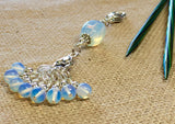 Sea Opal Stitch Markers & Knitting Bag Lanyard , Stitch Markers - Jill's Beaded Knit Bits, Jill's Beaded Knit Bits
 - 4