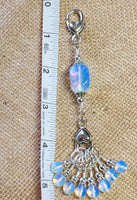 Sea Opal Stitch Markers & Knitting Bag Lanyard , Stitch Markers - Jill's Beaded Knit Bits, Jill's Beaded Knit Bits
 - 5