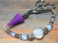 Sea Opal Beaded Lanyard- Scissor Fob Charm , Accessories - Jill's Beaded Knit Bits, Jill's Beaded Knit Bits
 - 11