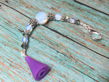 Sea Opal Beaded Lanyard- Scissor Fob Charm , Accessories - Jill's Beaded Knit Bits, Jill's Beaded Knit Bits
 - 5