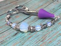 Sea Opal Beaded Lanyard- Scissor Fob Charm , Accessories - Jill's Beaded Knit Bits, Jill's Beaded Knit Bits
 - 7