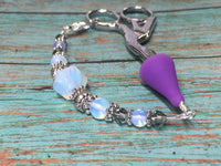 Sea Opal Beaded Lanyard- Scissor Fob Charm , Accessories - Jill's Beaded Knit Bits, Jill's Beaded Knit Bits
 - 8