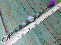 Sea Opal Beaded Lanyard- Scissor Fob Charm , Accessories - Jill's Beaded Knit Bits, Jill's Beaded Knit Bits
 - 9