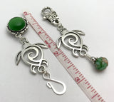 Magnetic Turtle Portuguese Knitting Pin & Stitch Marker Set , Portugese Knitting Pin - Jill's Beaded Knit Bits, Jill's Beaded Knit Bits
 - 4