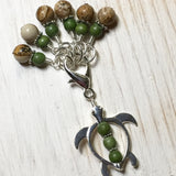 Sea Turtle Stitch Marker Clip & Stitch Markers , Stitch Markers - Jill's Beaded Knit Bits, Jill's Beaded Knit Bits
 - 5