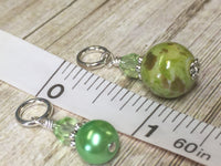 Shades of Green Stitch Marker Set , Stitch Markers - Jill's Beaded Knit Bits, Jill's Beaded Knit Bits
 - 9