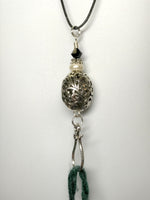 Silver Filigree Portuguese Knitting Necklace, Stitch Marker Holder